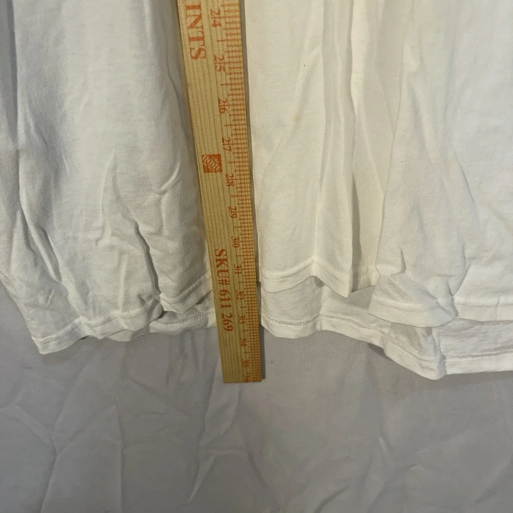 Champion Men's Crewneck T-shirt White With Summer Vibes Vacation Print 2XL White - Picture 6 of 8